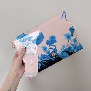 Ted Baker London Blush Floral Clutch Bag